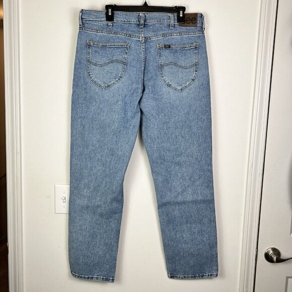 Lee Men's Icey Blue Denim Relaxed Fit Straight Leg Jeans Size 36 x 29 NWT - Picture 8 of 11